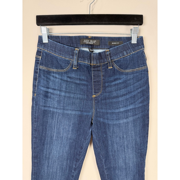 Women's Judy Blue Dark Wash Skinny Jeans Size 7 - Picture 2 of 9